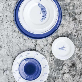 Schönhuber Franchi Shabbychic Fruit Plate white - peacock blue - Buy now on ShopDecor - Discover the best products by SCHÖNHUBER FRANCHI design