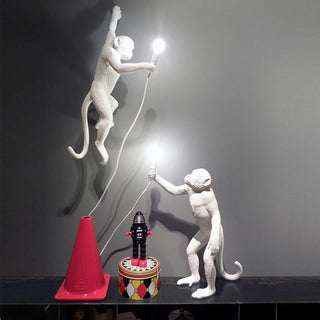Seletti Monkey Lamp Standing table lamp white - Buy now on ShopDecor - Discover the best products by SELETTI design