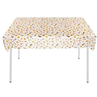 Seletti Toiletpaper tablecloth beige with mix of decors - Buy now on ShopDecor - Discover the best products by TOILETPAPER HOME design
