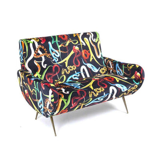 Seletti Toiletpaper Two Seater Sofa snakes - Buy now on ShopDecor - Discover the best products by TOILETPAPER HOME design