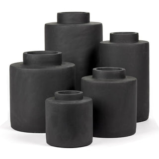 Serax Black Ancient flower pot L black h. 27 cm. - Buy now on ShopDecor - Discover the best products by SERAX design