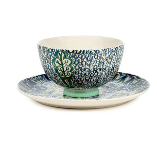 Serax Japanese Kimonos bowl M1 blue/green diam. 23 cm. - Buy now on ShopDecor - Discover the best products by SERAX design