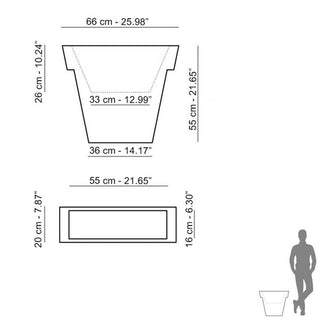Slide Il Vaso Light Vase H.55 cm Lighting White - Buy now on ShopDecor - Discover the best products by SLIDE design