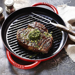 Staub Pure Grill Round medium pan cast iron diam.26 cm - Buy now on ShopDecor - Discover the best products by STAUB design