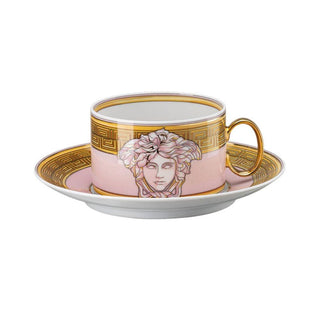 Versace meets Rosenthal Medusa Amplified tea cup and saucer Versace Pink Coin - Buy now on ShopDecor - Discover the best products by VERSACE HOME design