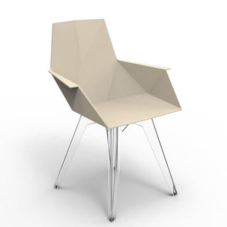 Vondom Faz small armchair polyethylene by Ramón Esteve Vondom Ecru - Buy now on ShopDecor - Discover the best products by VONDOM design