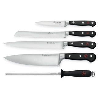Wusthof Classic set 5 cook's knives black - Buy now on ShopDecor - Discover the best products by WÜSTHOF design